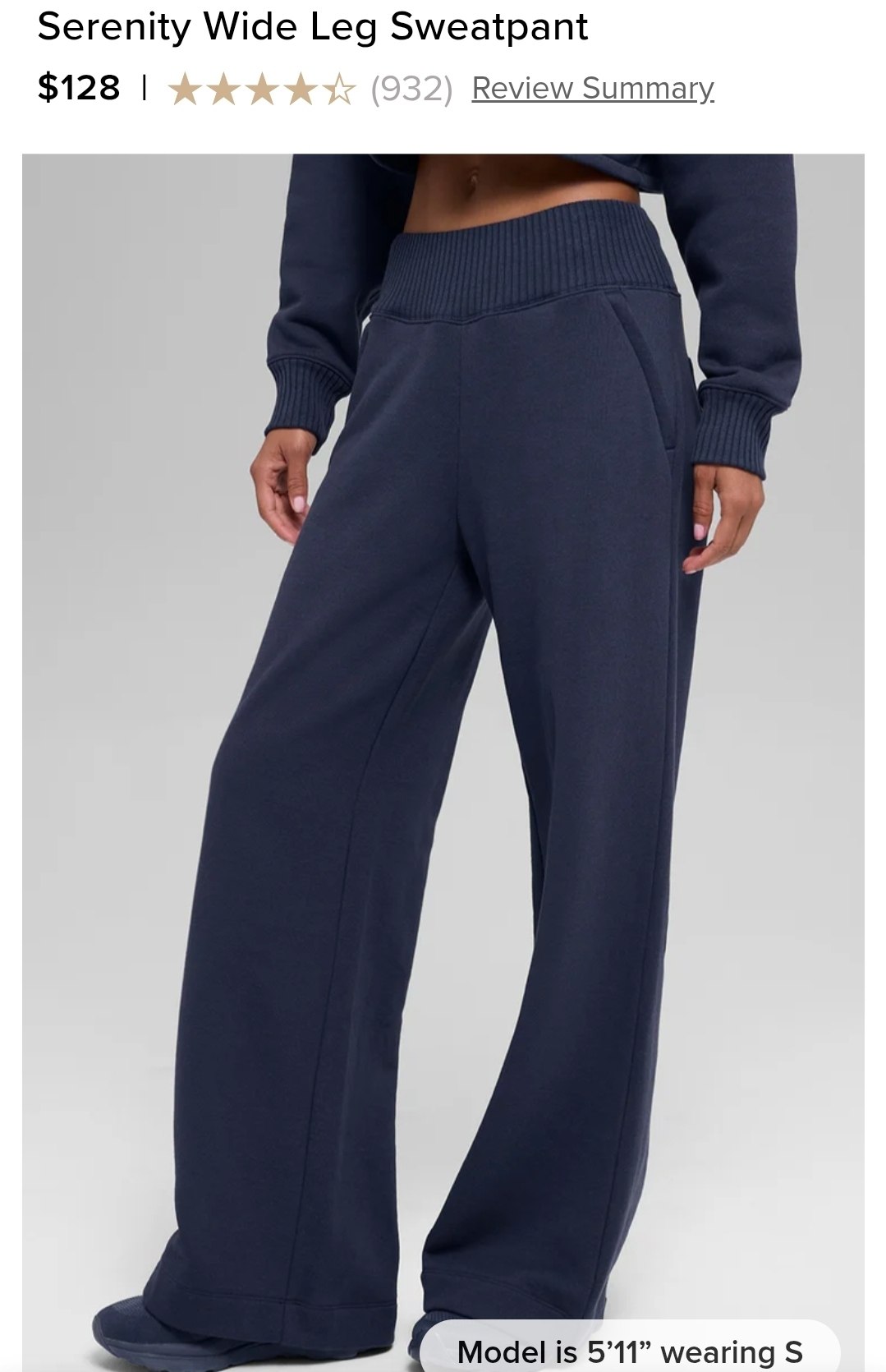 Serenity Wide Leg Sweatpant