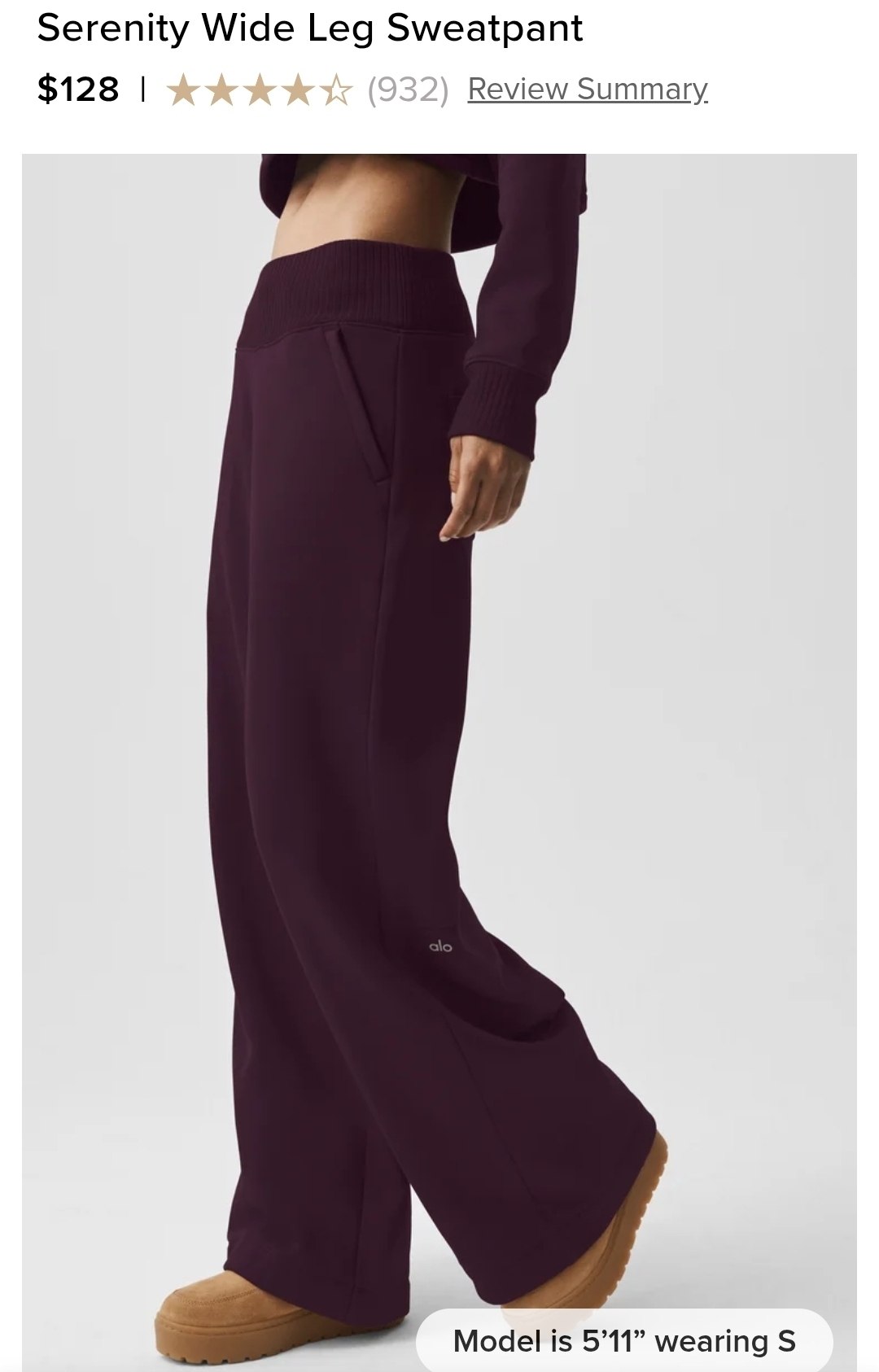Serenity Wide Leg Sweatpant