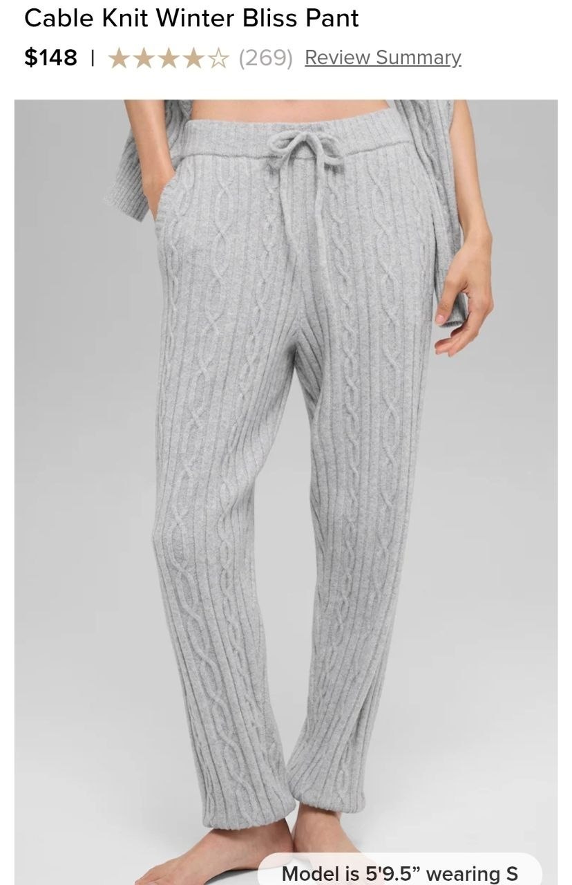 Cable Knit Winter Bliss Pant