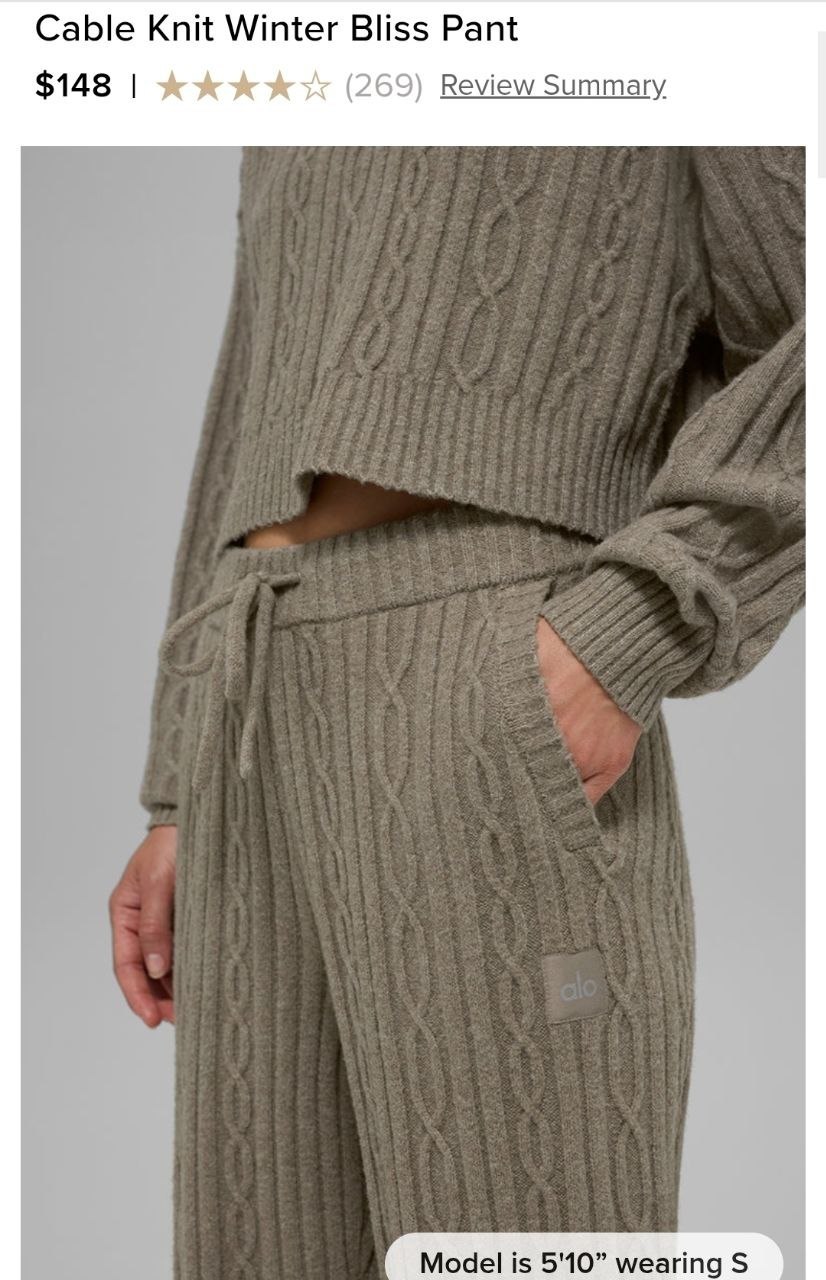 Cable Knit Winter Bliss Pant
