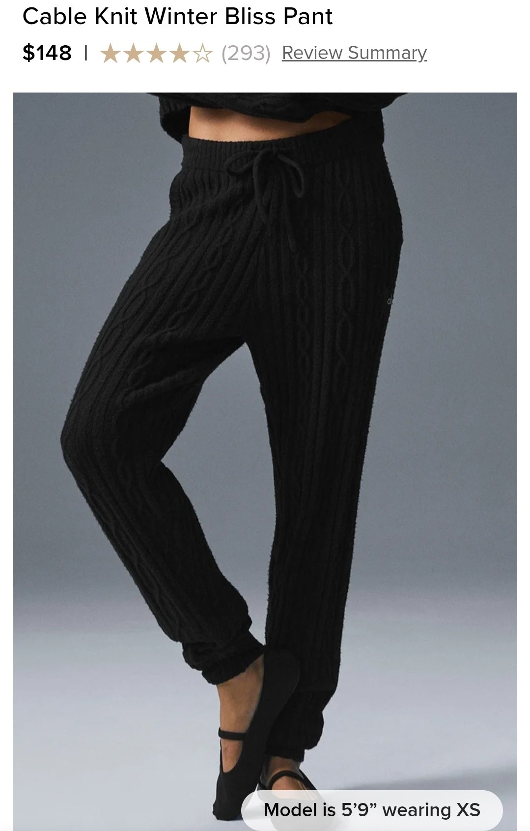 Cable Knit Winter Bliss Pant