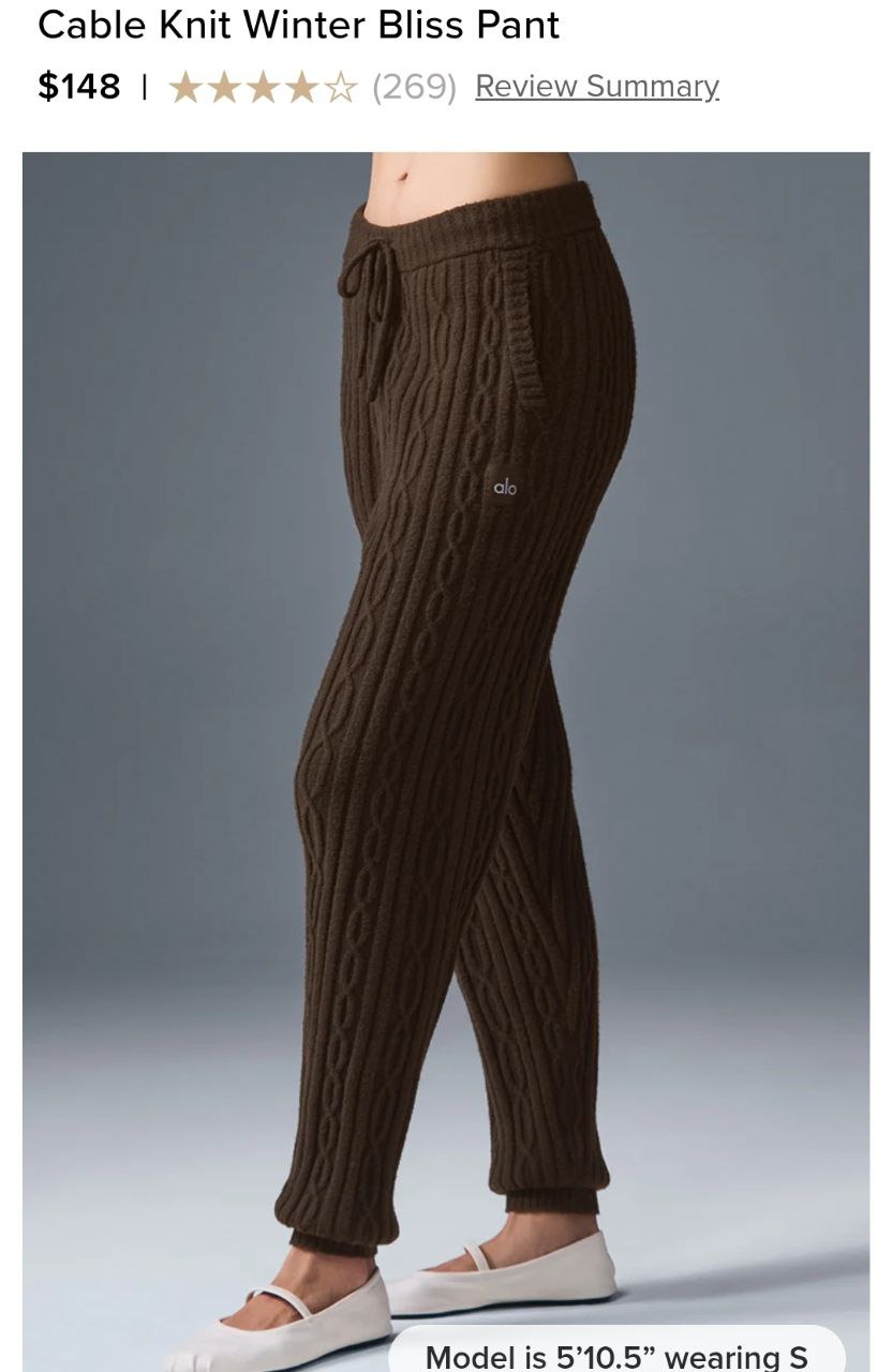 Cable Knit Winter Bliss Pant