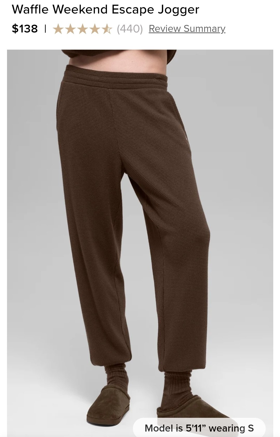 Waffle Weekend Escape Jogger
