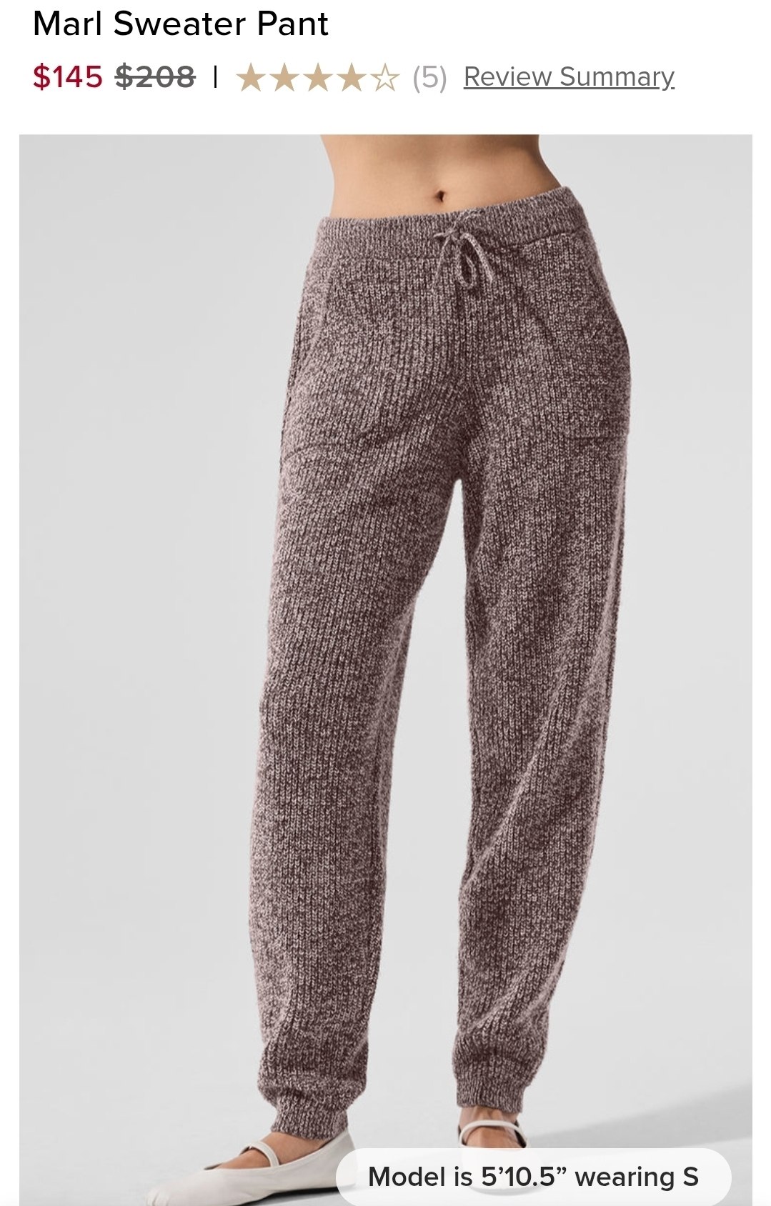 Marl Sweater Pant