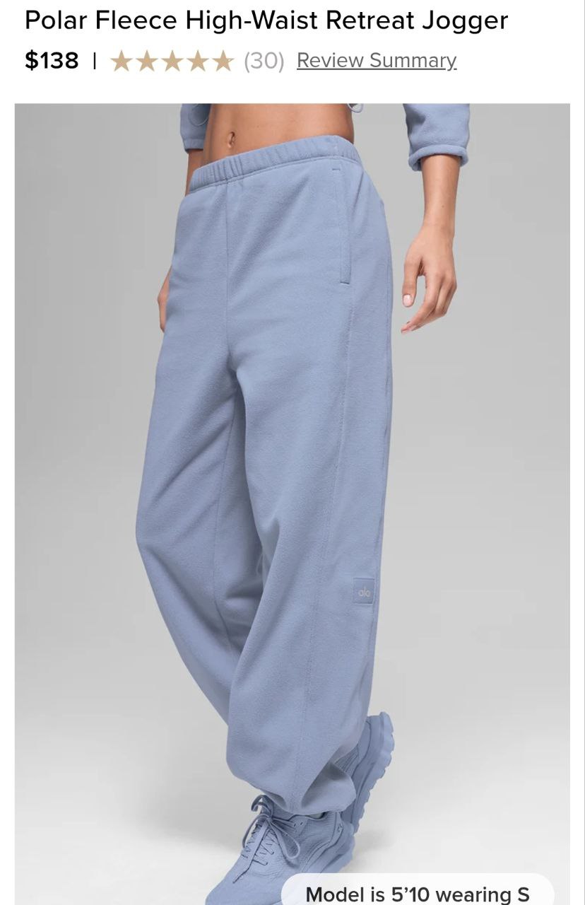 Polar Fleece High-Waist Retreat Jogger