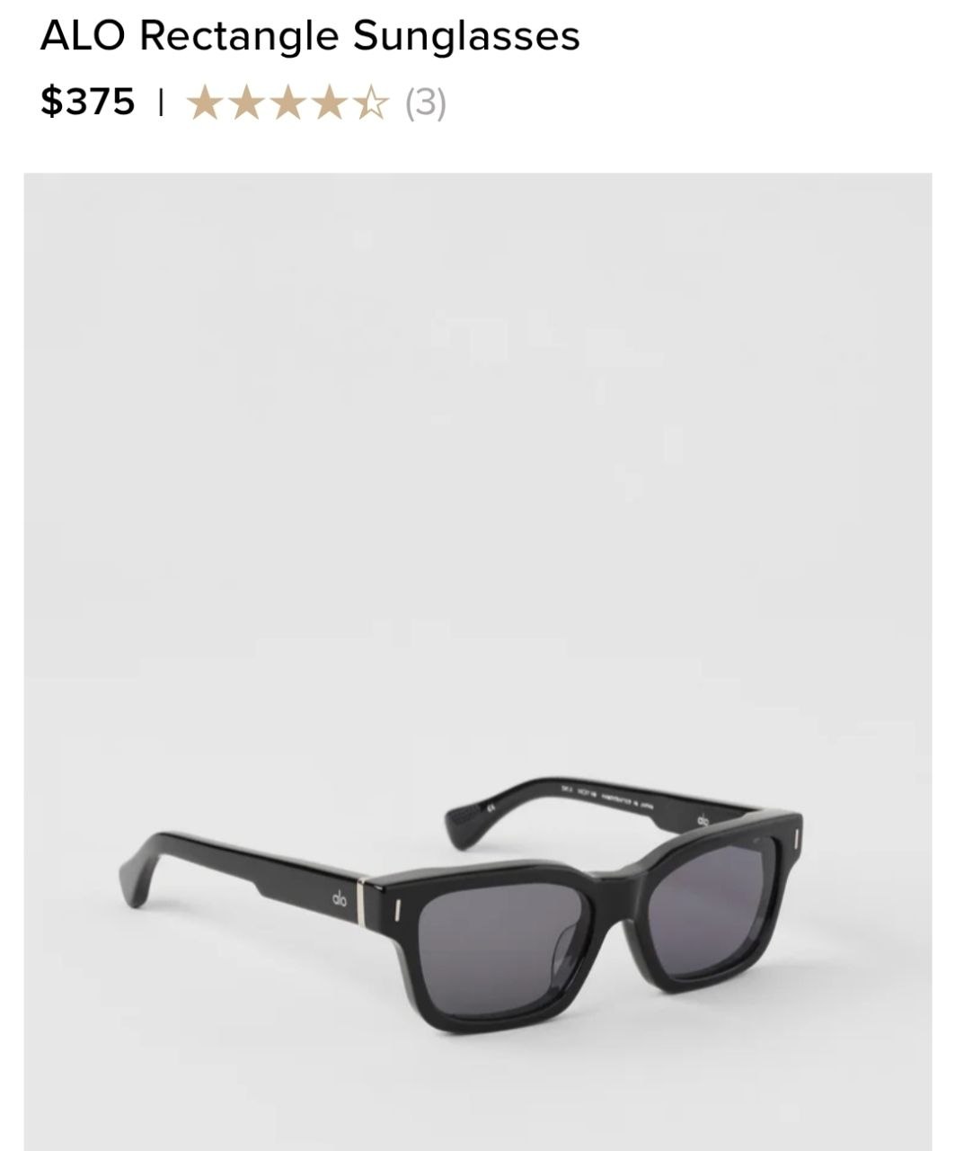 ALO Rectangle Sunglasses