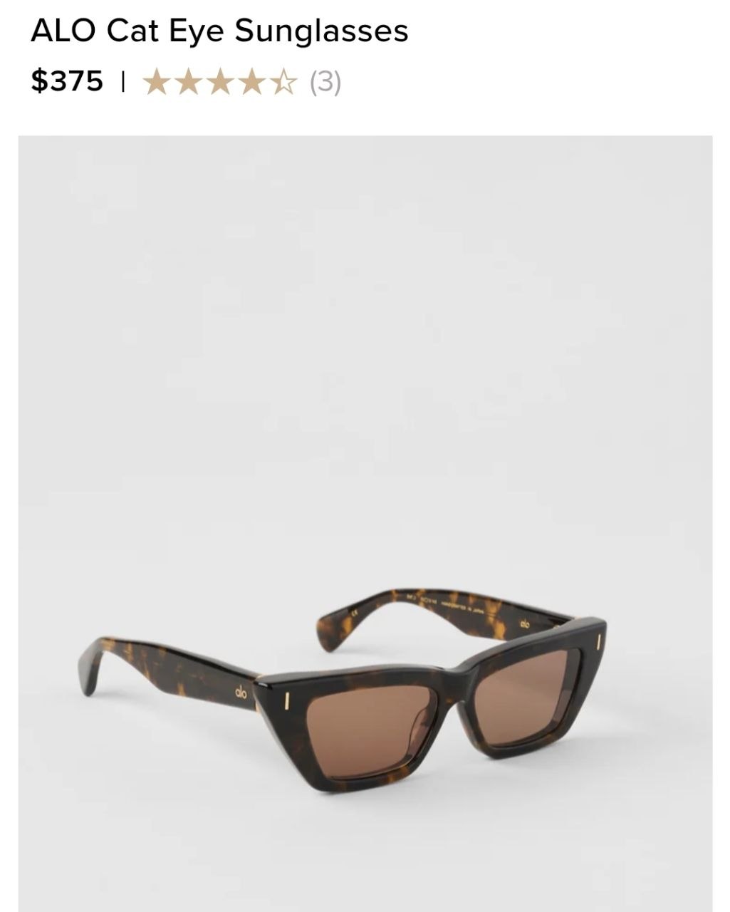 ALO Cat Eye Sunglasses