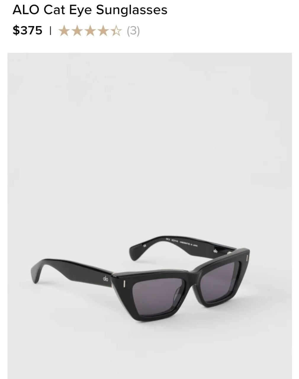 ALO Cat Eye Sunglasses