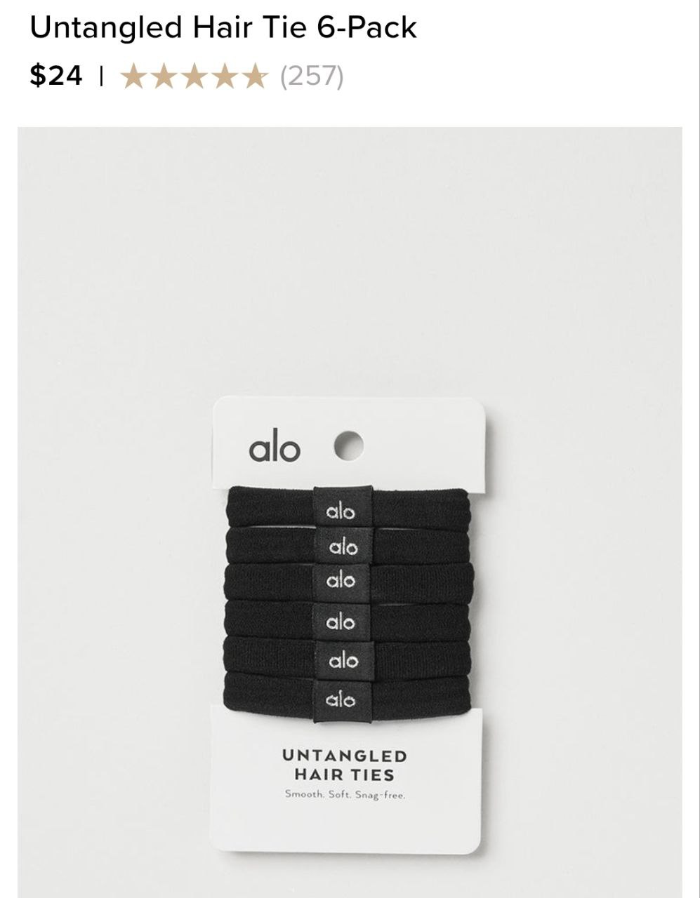Untangled Hair Tie 6-Pack