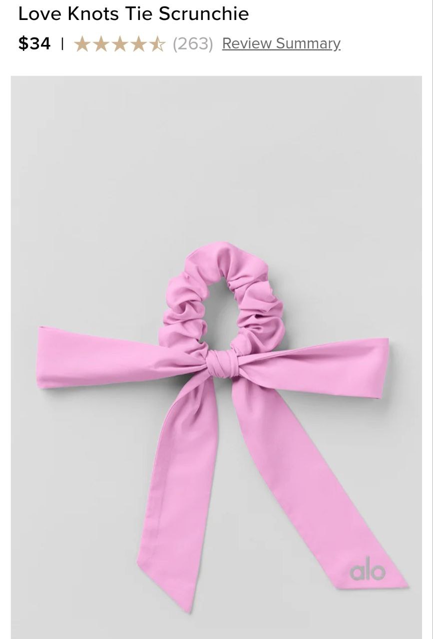 Love Knots Tie Scrunchie