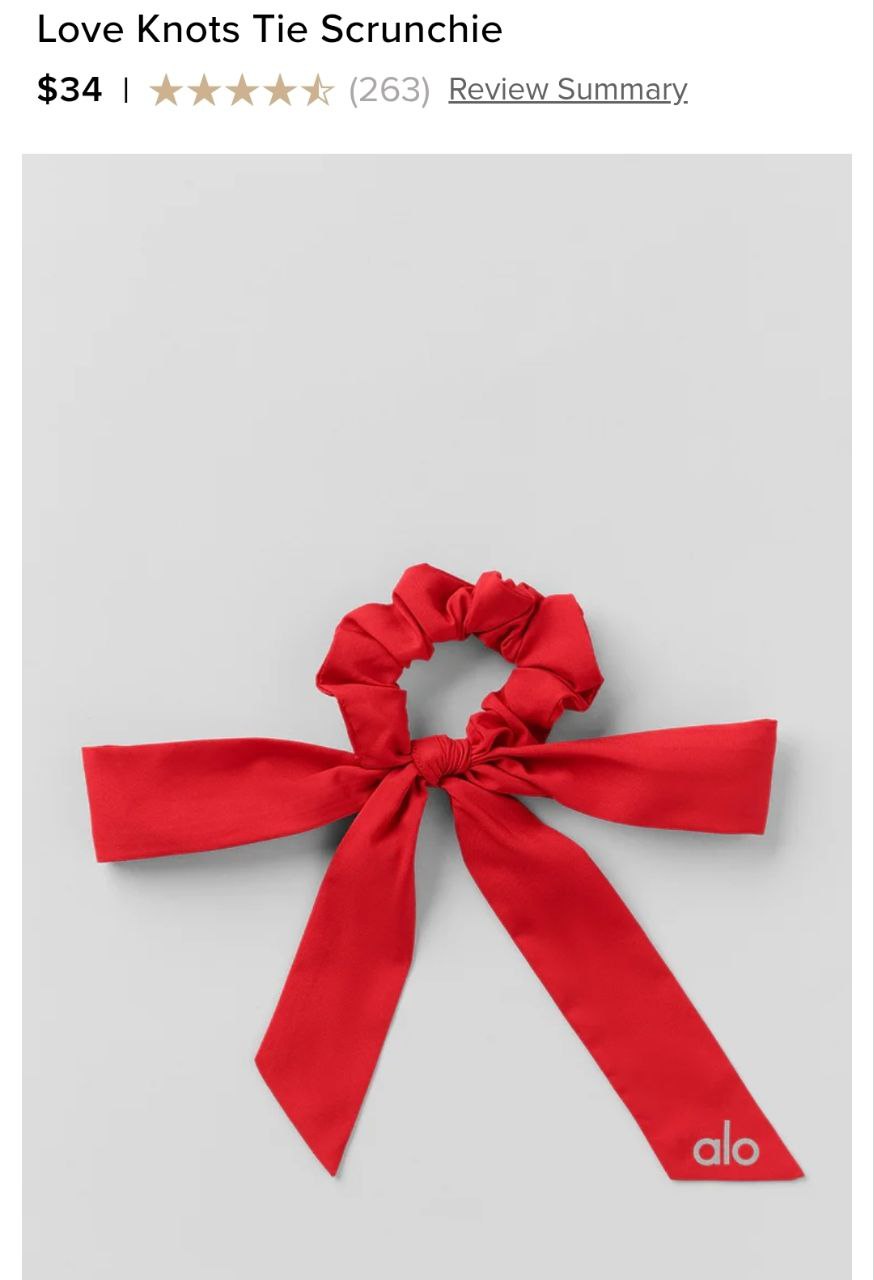 Love Knots Tie Scrunchie