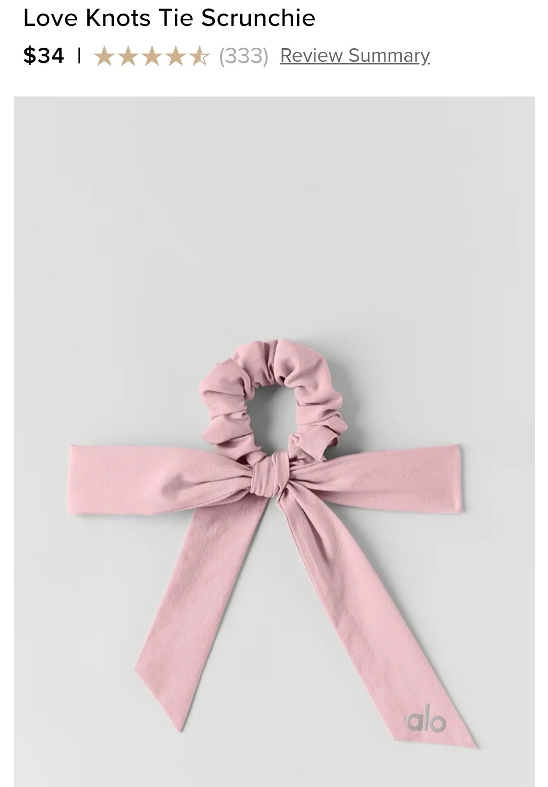 Love Knots Tie Scrunchie