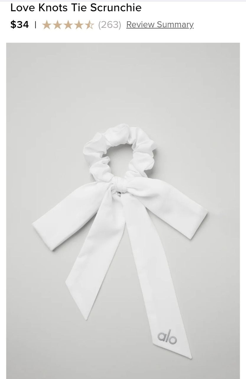 Love Knots Tie Scrunchie