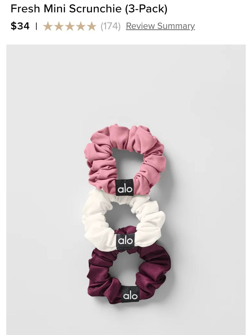 Fresh Mini Scrunchie 3-Pack