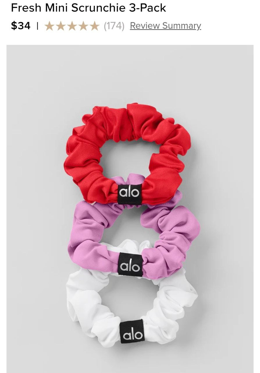 Fresh Mini Scrunchie 3-Pack