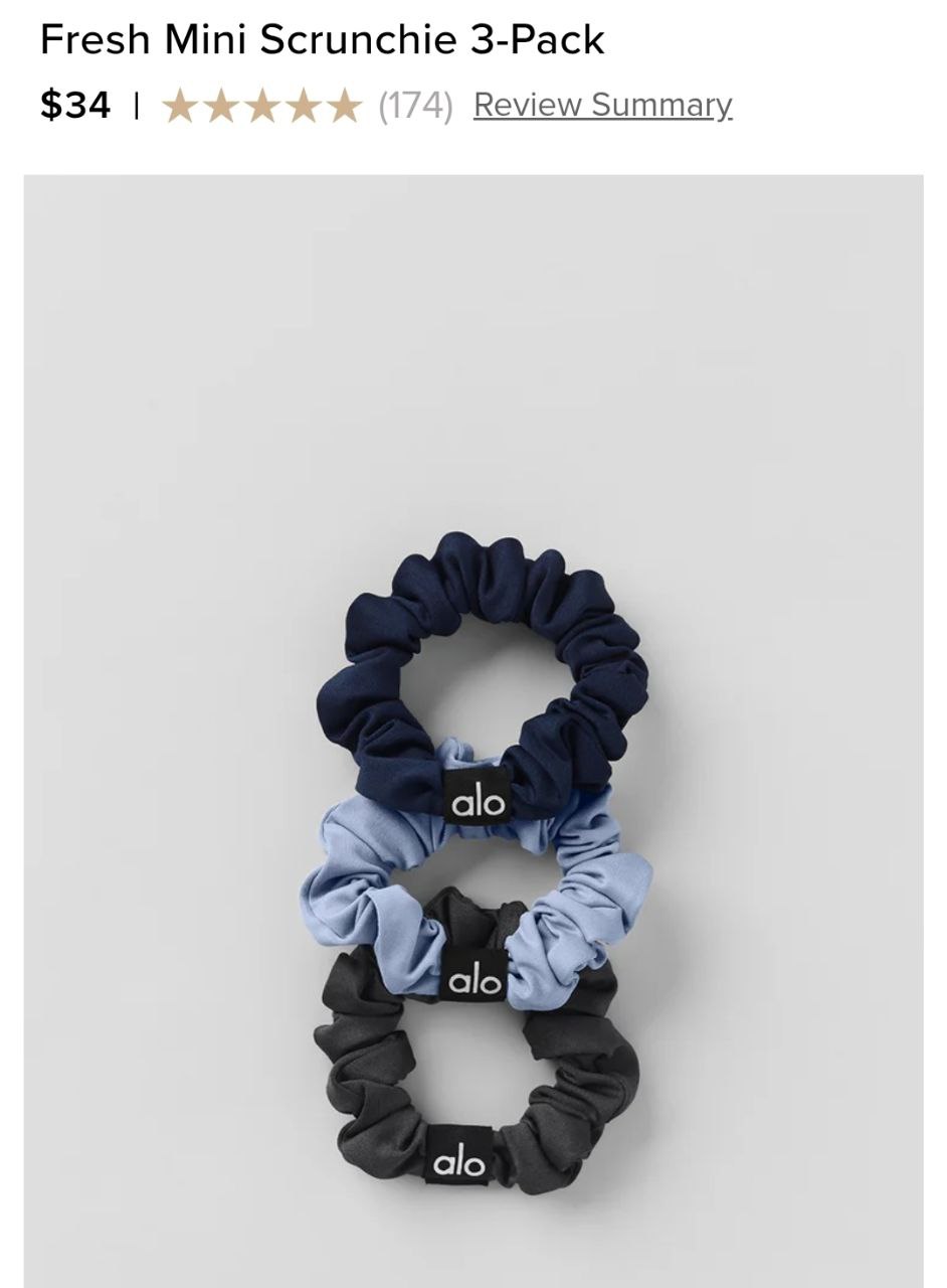 Fresh Mini Scrunchie 3-Pack