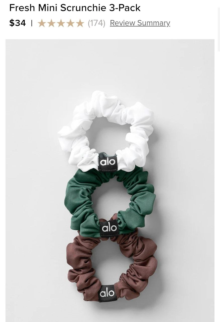 Fresh Mini Scrunchie 3-Pack
