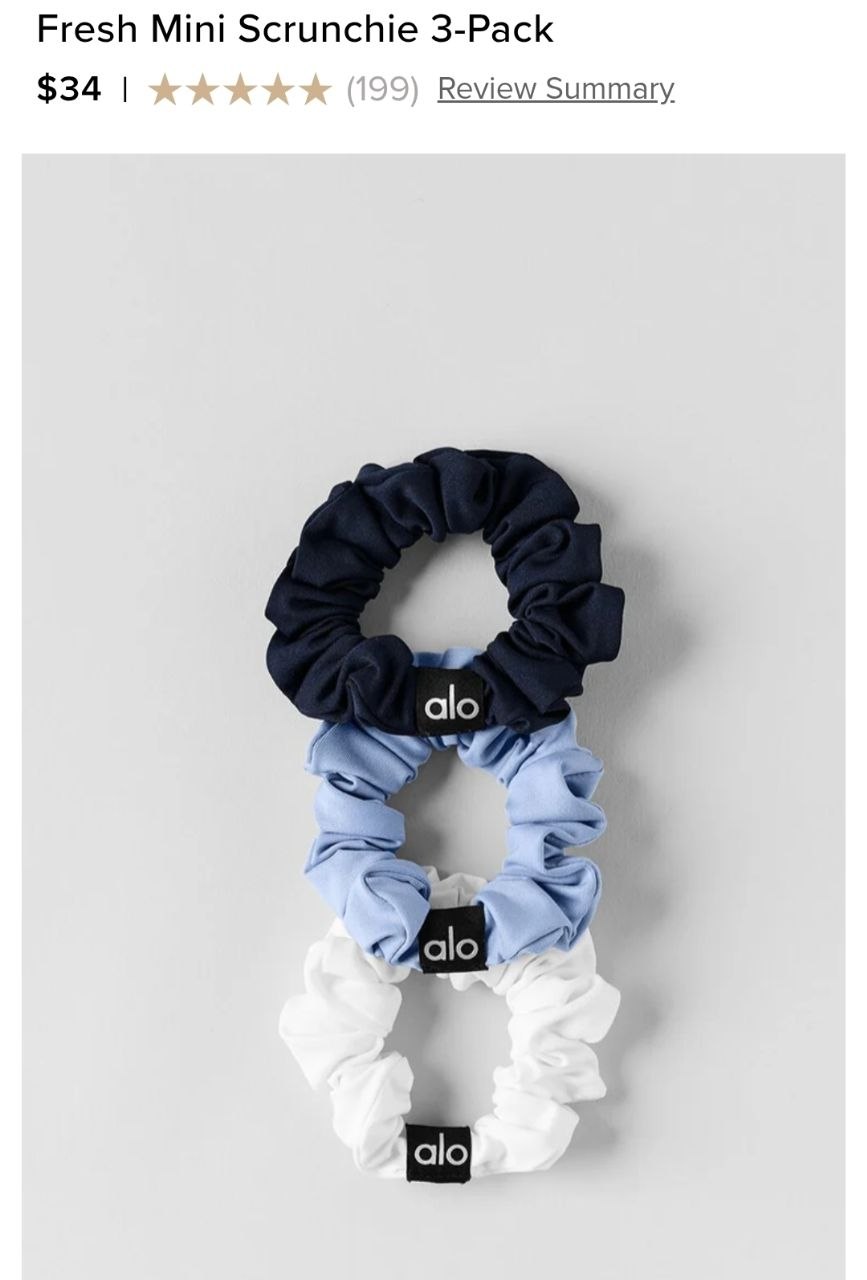 Fresh Mini Scrunchie 3-Pack