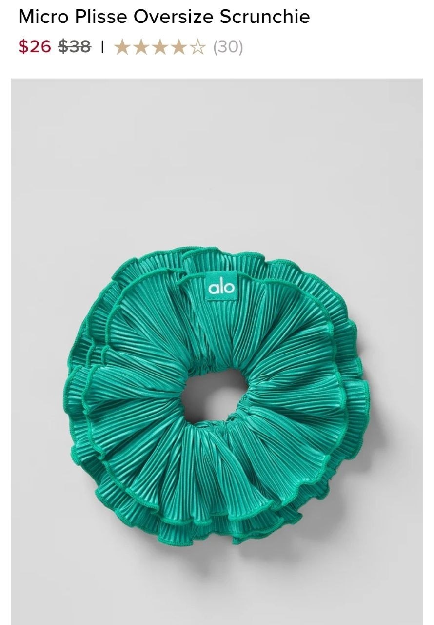 Micro Plisse Oversize Scrunchie