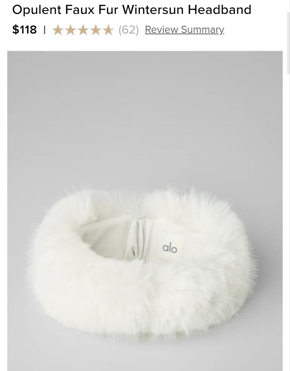 Opulent Faux Fur Wintersun Headband