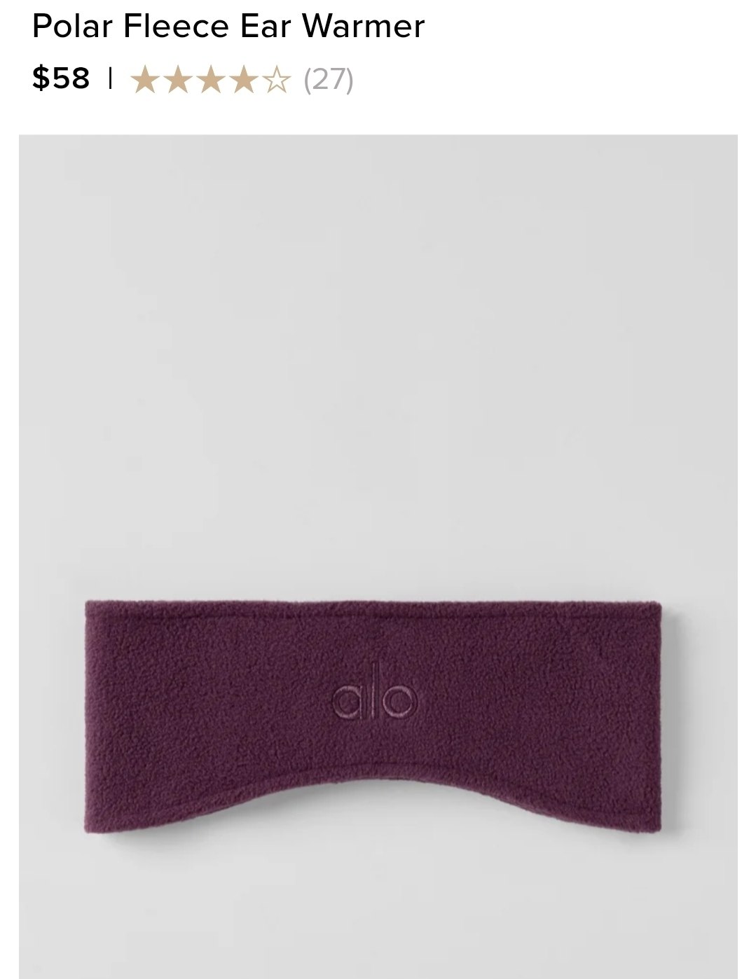 Polar Fleece Ear Warmer
