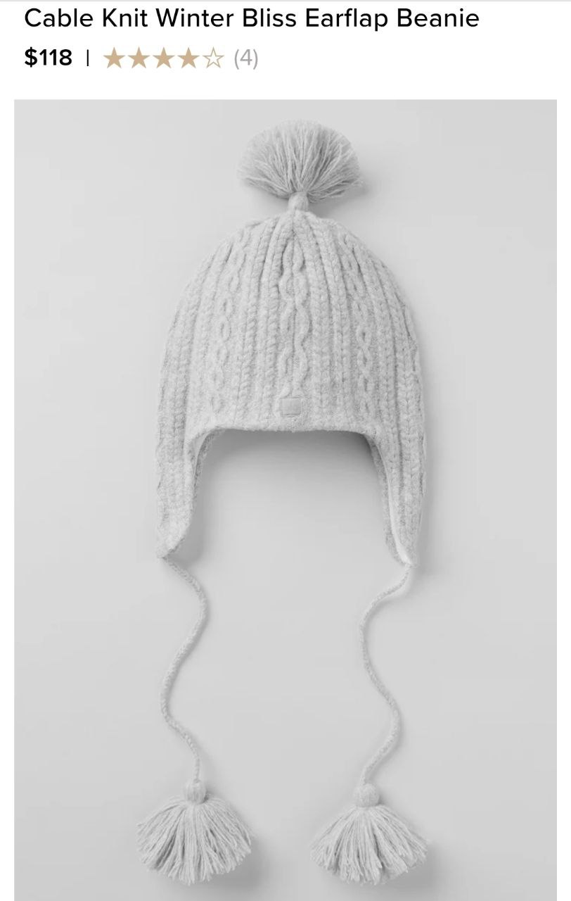Cable Knit Winter Bliss Earflap Beanie