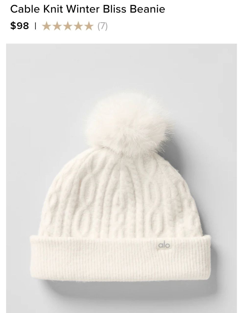 Cable Knit Winter Bliss Beanie