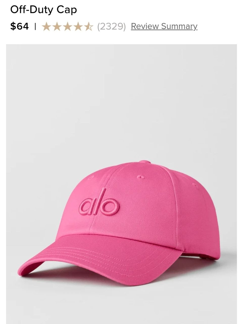 Off-Duty Cap