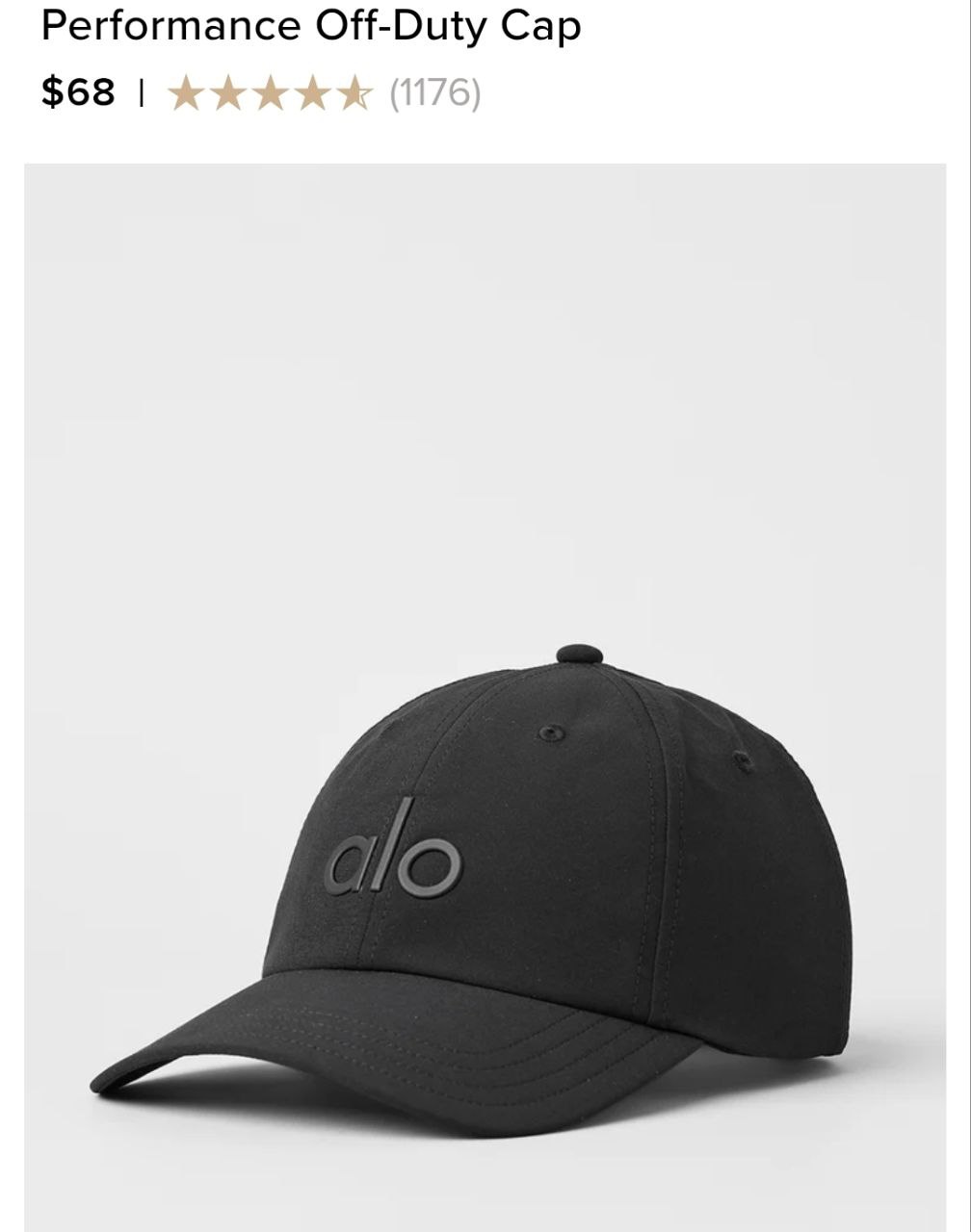 Performance Off-Duty Cap