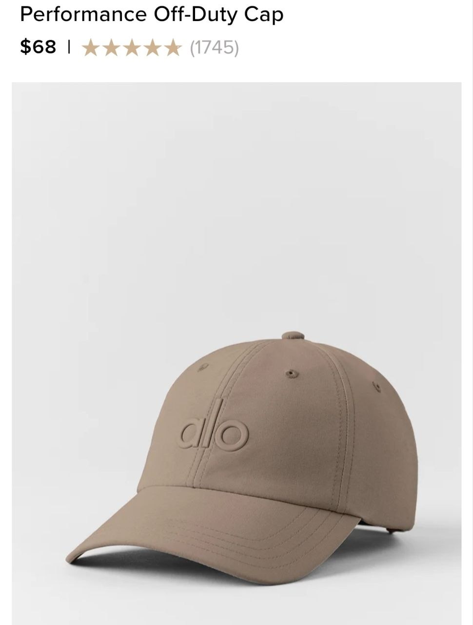 Performance Off-Duty Cap
