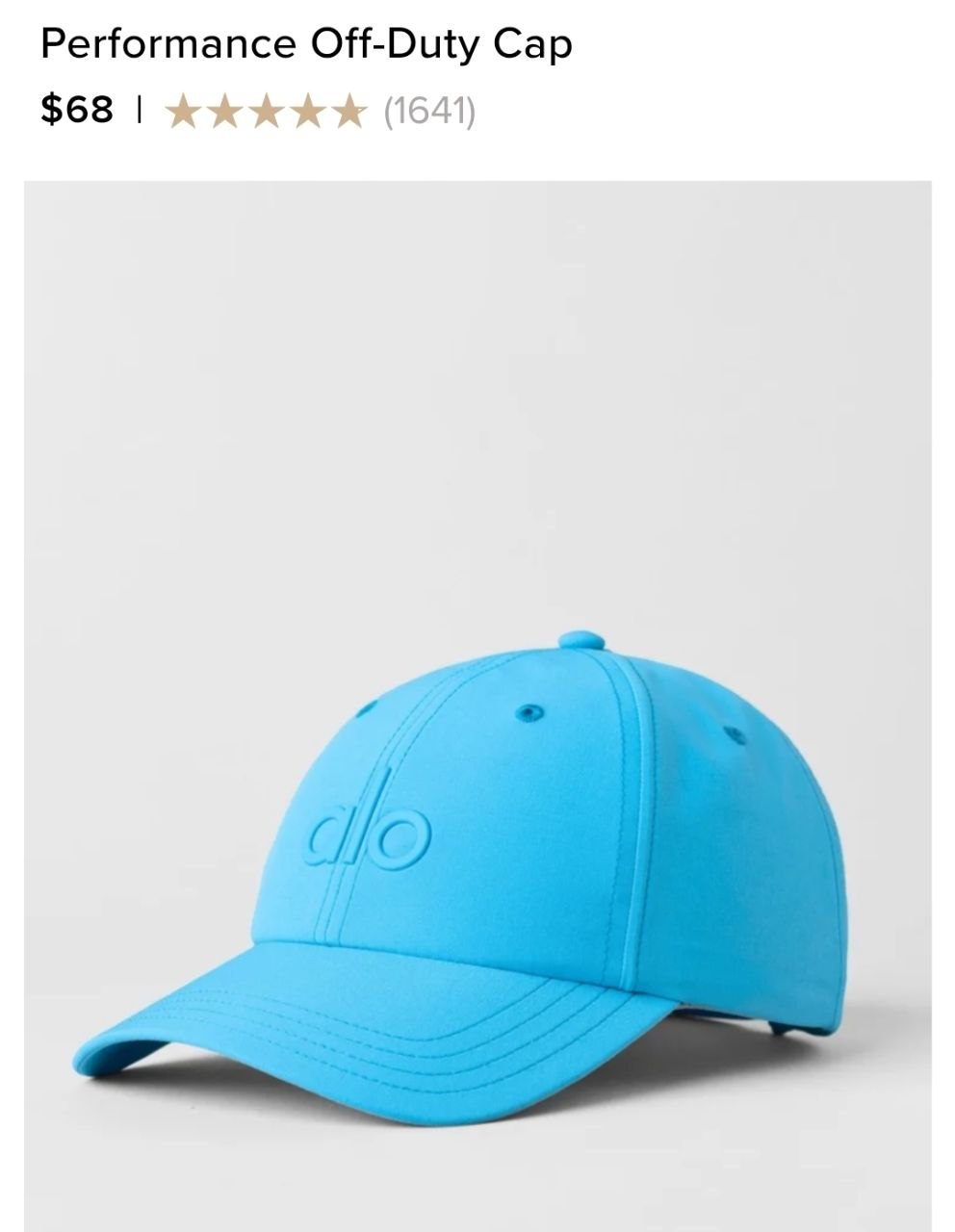 Performance Off-Duty Cap
