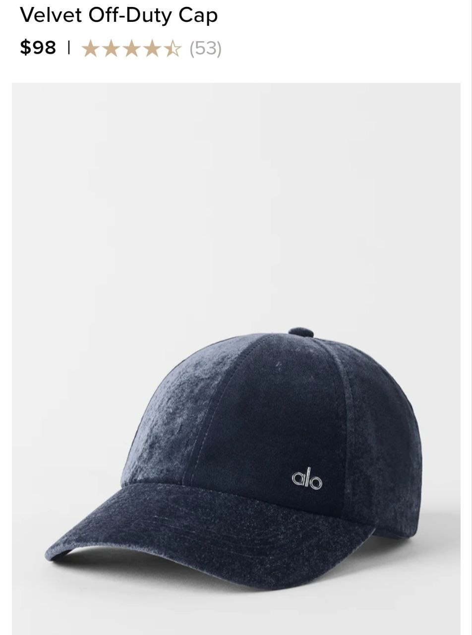 Velvet Off-Duty Cap