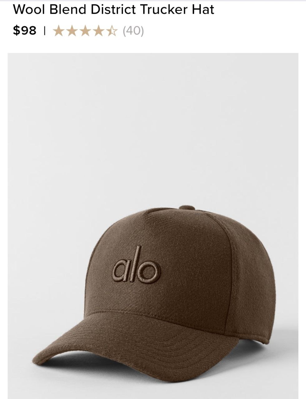 Wool Blend District Trucker Hat