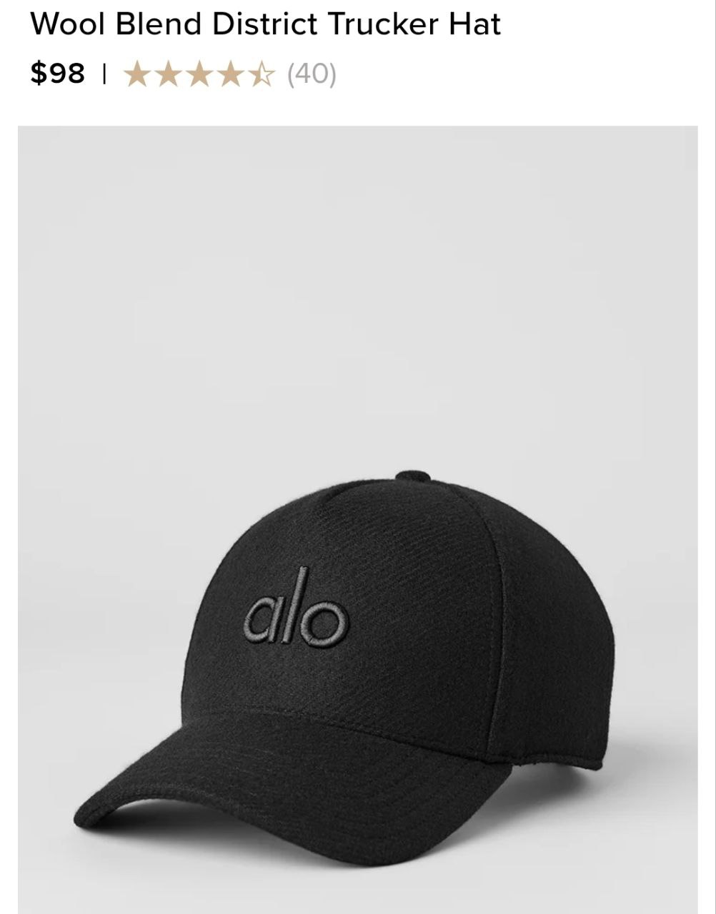 Wool Blend District Trucker Hat