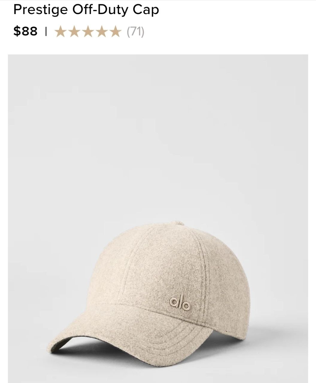 Prestige Off-Duty Cap