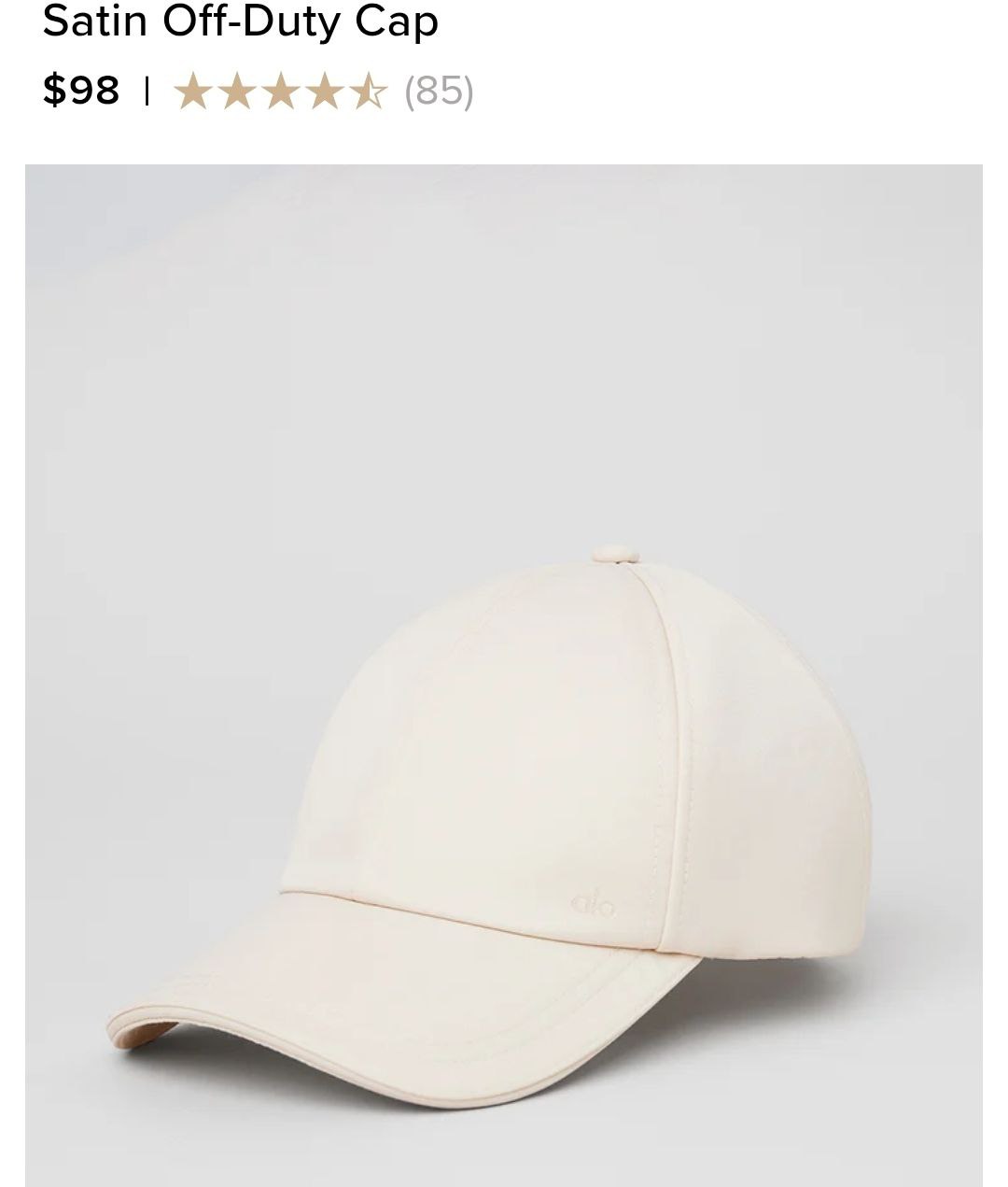 Satin Off-Duty Cap