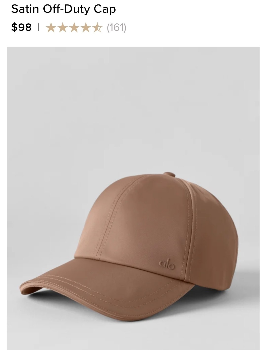 Satin Off-Duty Cap