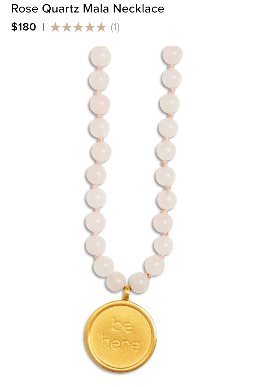 Rose Quartz Mala Necklace