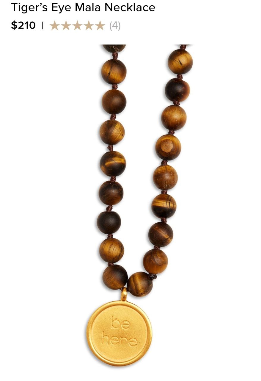 Tiger’s Eye Mala Necklace