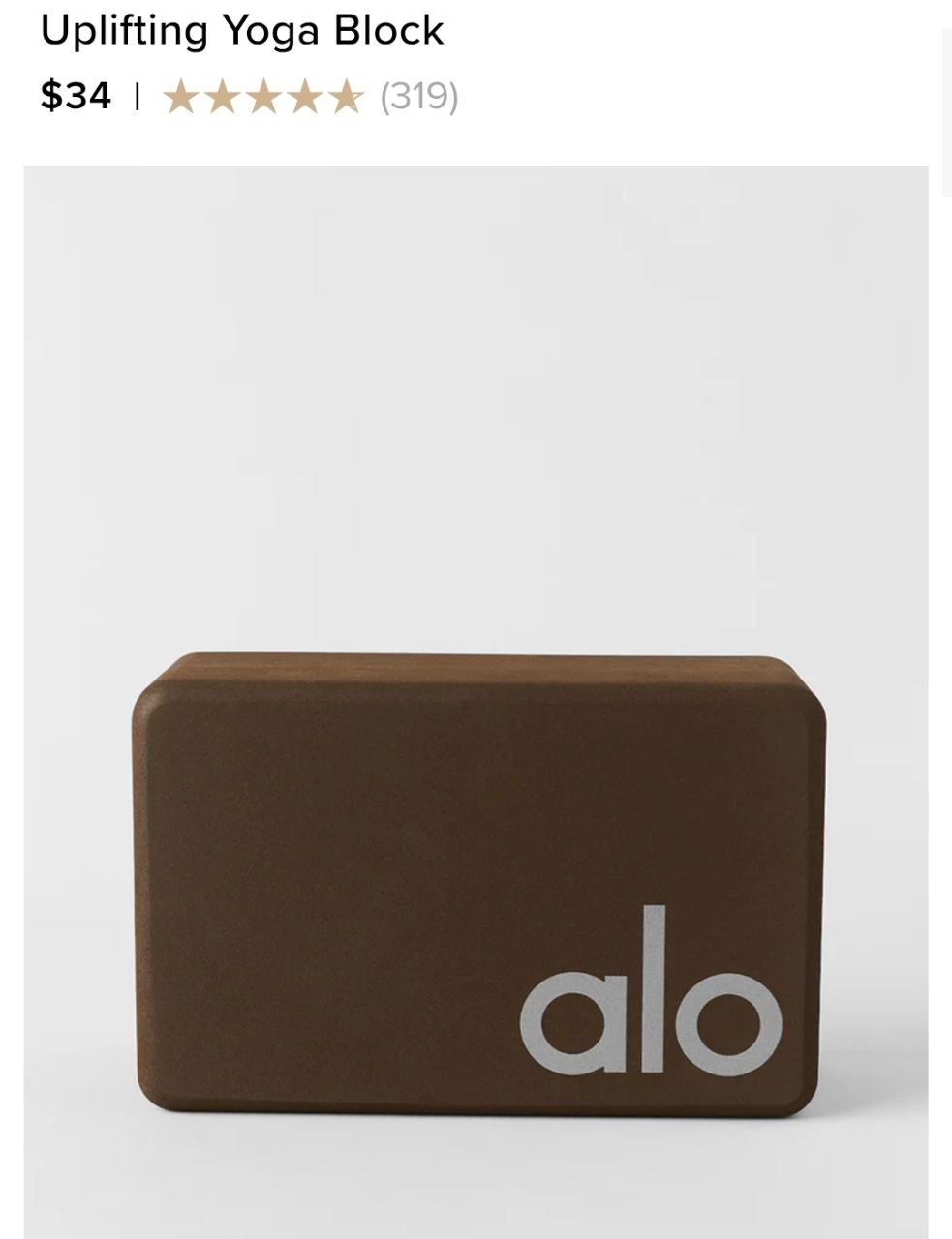 Uplifting Yoga Block