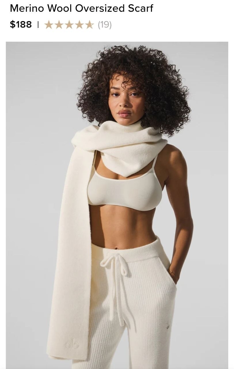 Merino Wool Oversized Scarf