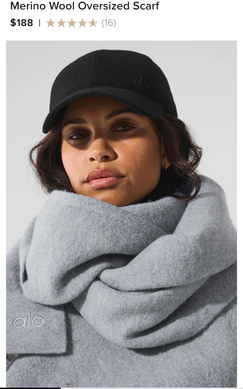 Merino Wool Oversized Scarf