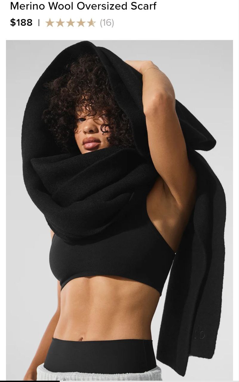 Merino Wool Oversized Scarf