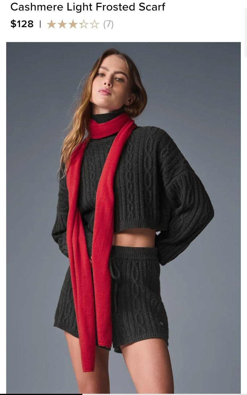 Cashmere Light Frosted Scarf