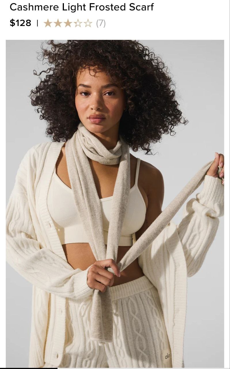 Cashmere Light Frosted Scarf