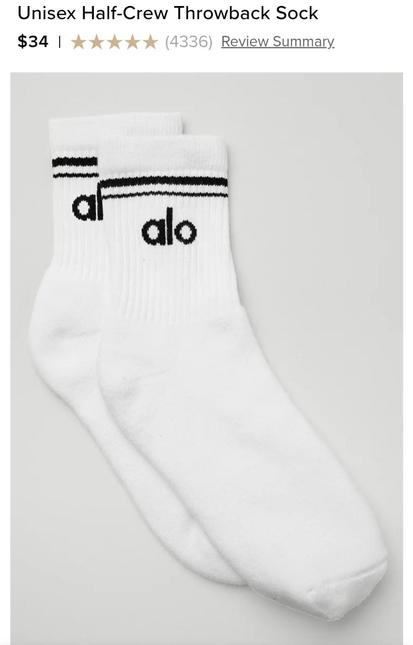 Unisex Half-Crew Throwback Sock