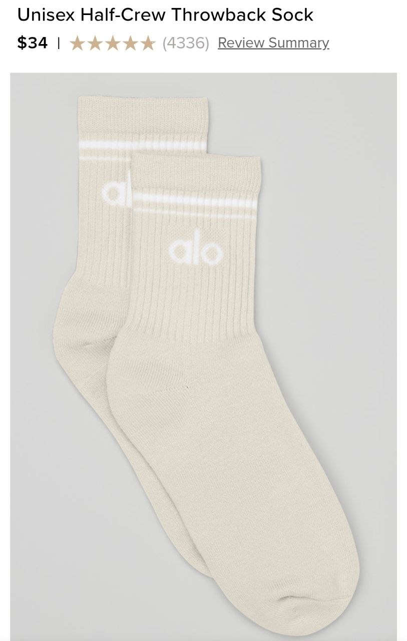 Unisex Half-Crew Throwback Sock