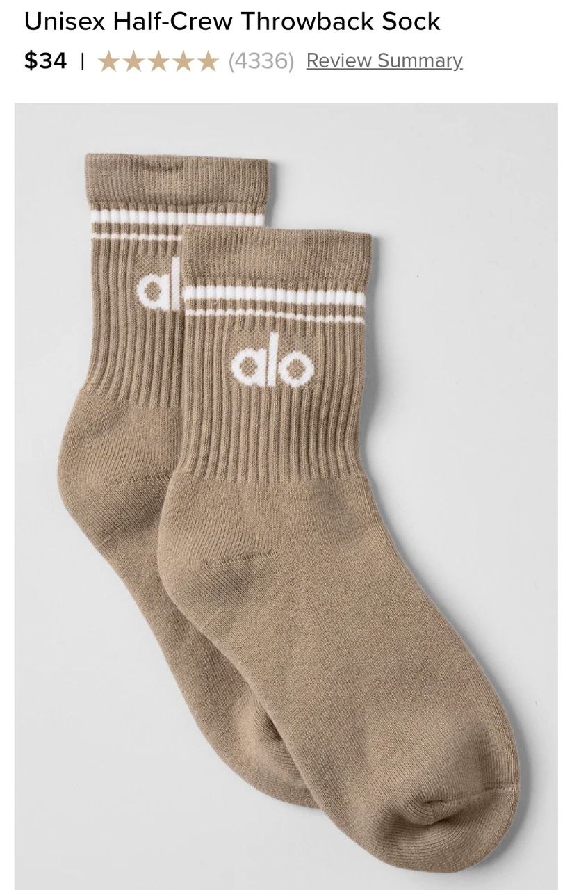 Unisex Half-Crew Throwback Sock