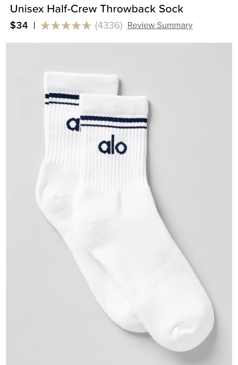 Unisex Half-Crew Throwback Sock