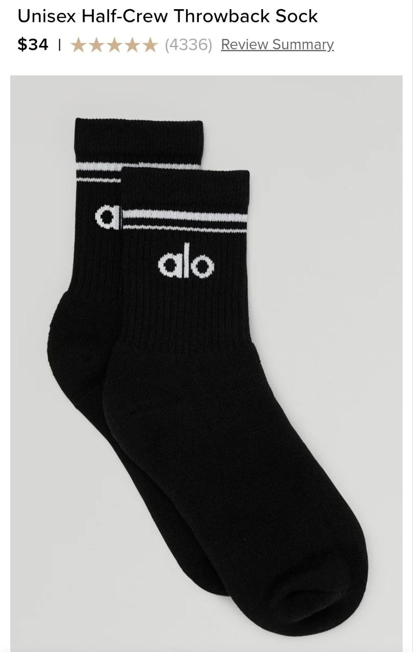 Unisex Half-Crew Throwback Sock